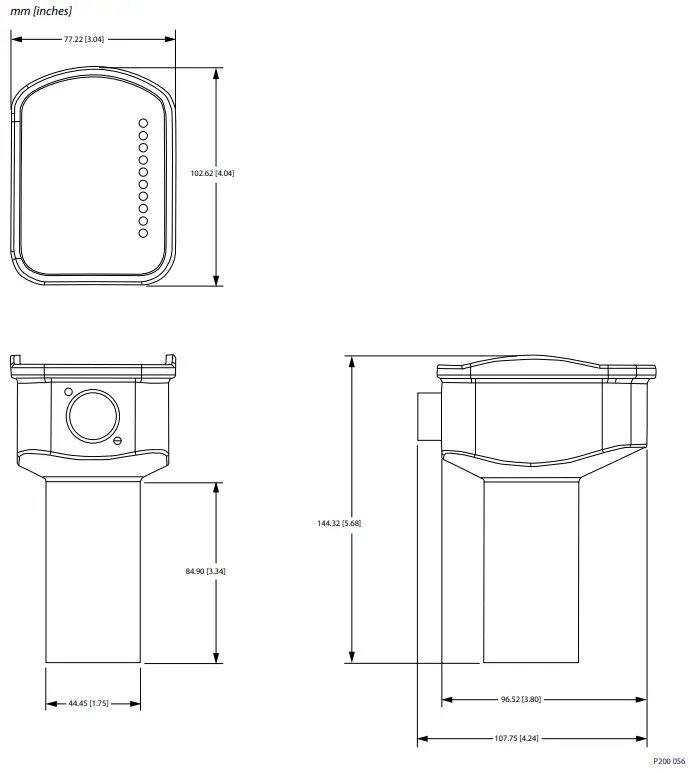 Danfoss Sonic Feeder Ultrasonic Controller Sensor - Dimensions