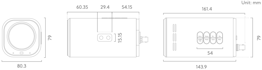 Uhd Dimensions BirdDog MAKI Ultra 4K UHD Box Camera User Manual