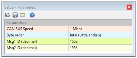 ECUMASTER EGT to CAN 8 Channel EGT Module - Setup window