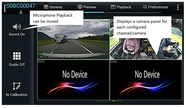 GATEKEEPER DN3359 G4 Viewer Plus - Displays a camera panel for