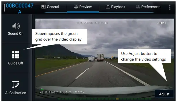 GATEKEEPER DN3359 G4 Viewer Plus - Use Adjust button to