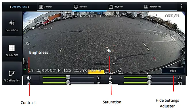 GATEKEEPER DN3359 G4 Viewer Plus - settings