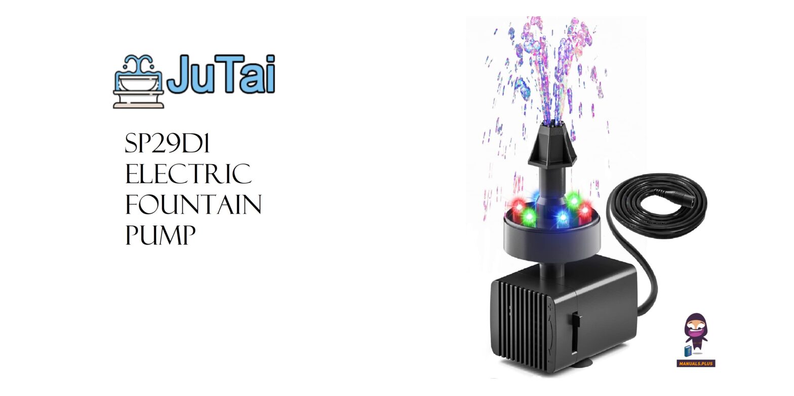 JuTai SP29D1 Electric Fountain Pump User Manual