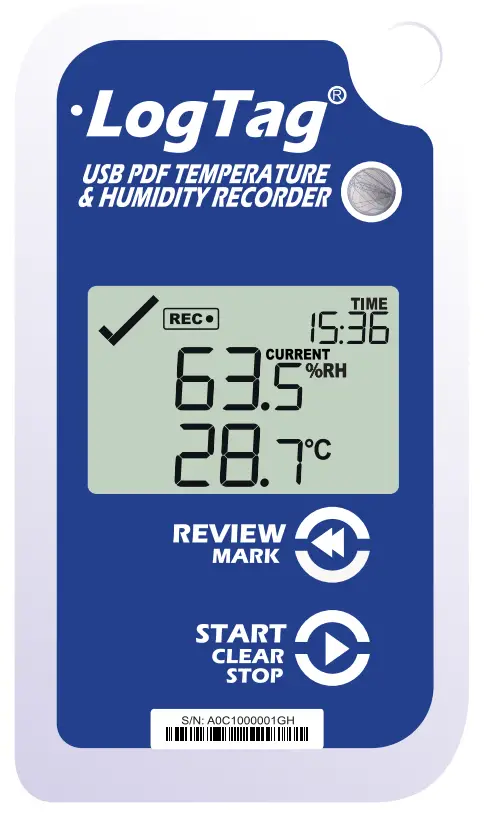 LogTag UHADO-16 Temperature and Humidity Logger