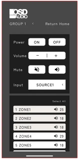 OSD AUDIO OSD Control App - Button2
