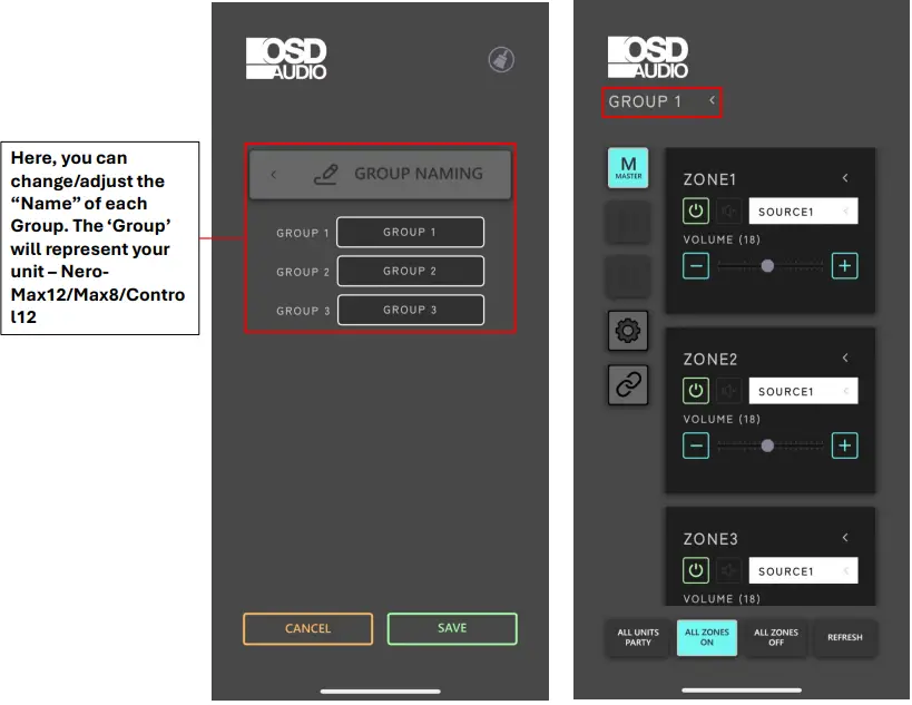 OSD AUDIO OSD Control App - represent