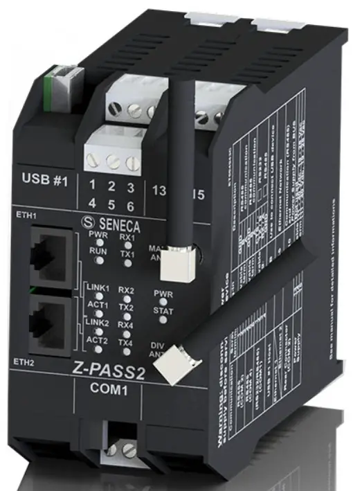 SENECA Z-PASS2-RT, Z-PASS2-RT-S IoT Multifunction Controllers