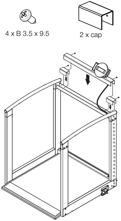 Seca 658 EMR Multifunctional Scale - Assembling display support