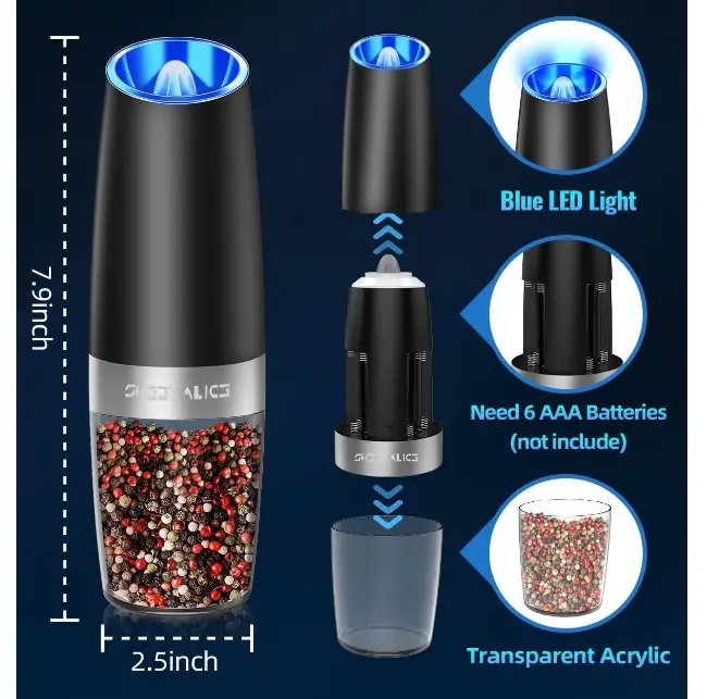 Sweet-Alice-546-Electric-Pepper-Grinder-Set-PRODUCT
OVERVIEW