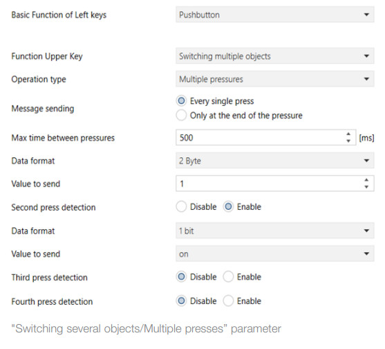VIMAR 30583 4-button KNX Secure control - parameters 9