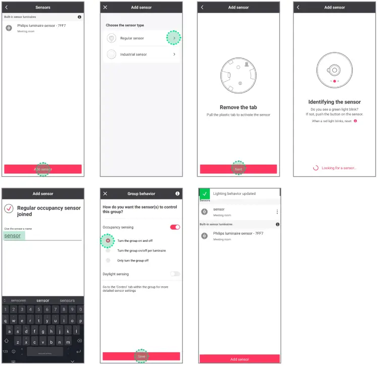 signify Nature Connect Link Switch Interact - sensor