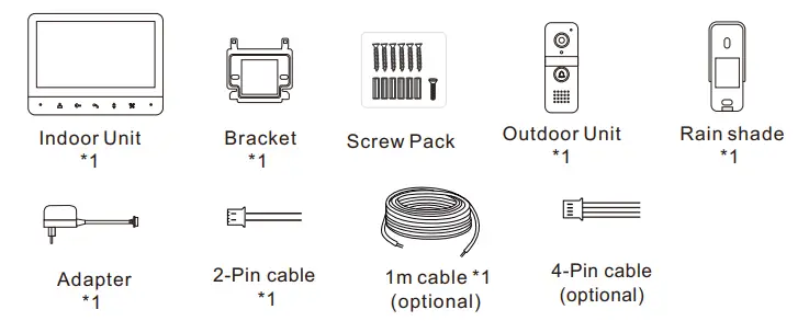tmezon-MZ-V20-4-Wire-Connected-Video-Intercom-Wired-Video-Intercom-Kit- (3)