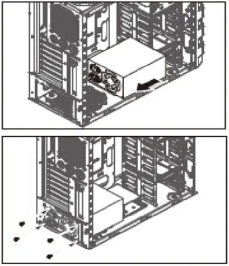 2E BP400 120APFC Basic Power - screws from assembling kit