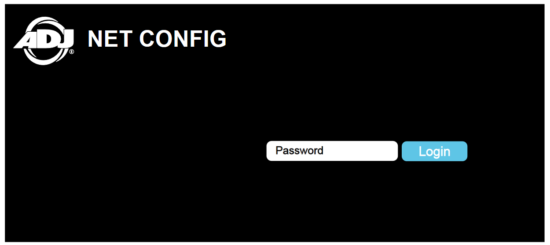 ADJ NET 8 8 Port DMX Over Ethernet Node - IP address in your browser