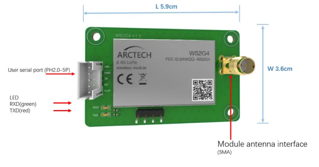 ARCTECH-WS2G4-2-4G-LoRa-Wireless-Module-