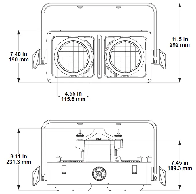 CHAUVET-Array-2C-2Pod-RGBA-WW-LED-Blinder-FIG-3