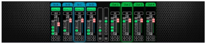 DATEQ DDA-43DT Network Dsp Power Amplifier - Monitoring and setting of channels