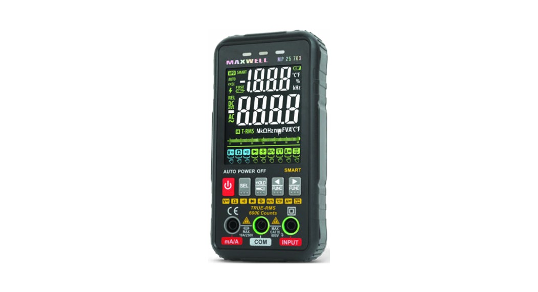 MAXWELL 25703 Automatic Multimeter with Color Display - Featured Image