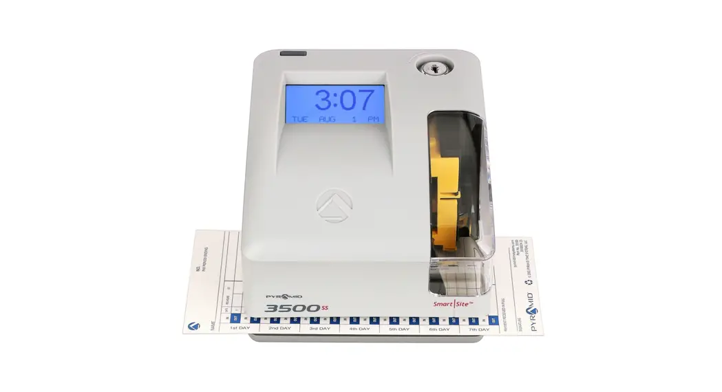 PYRAMID 3500SS Smart Site Time Clock and Document Stamp - Featured Image