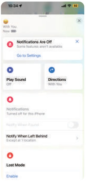RSH iTag08 Smart Tag - FindMy function page