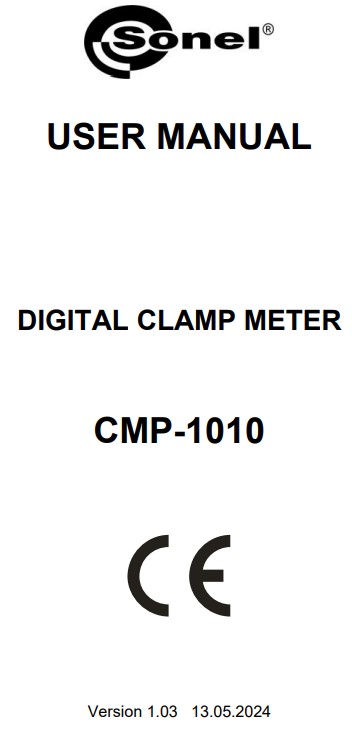 Sonel CMP-1010 Multimeter True RMS User Manual 2