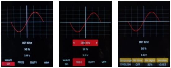 Sorandy X10 Oscilloscope Graph Multimeter - output