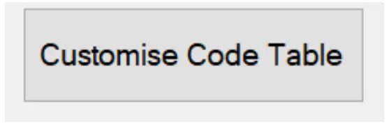 Customise Code Table