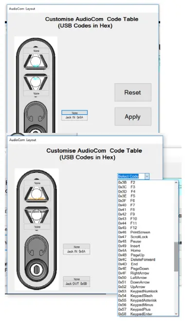 Customise Code Table