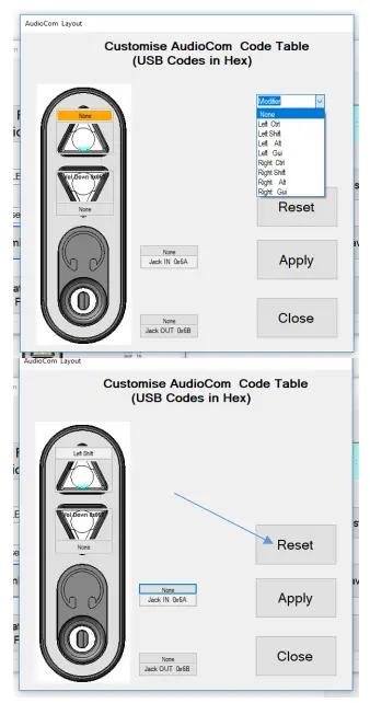 Customise Code Table