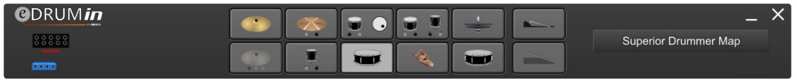 audiofront eDrumin Drum Module - The Input Selector
