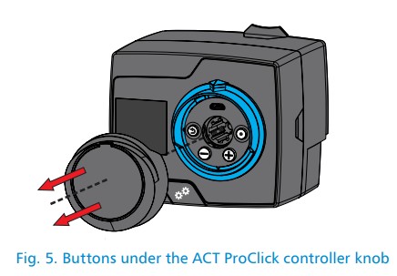 AFRISO ACT 343 ProClick Constant Temperature Controller - ProClick controller knob