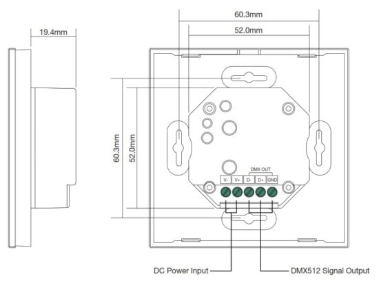 ALL LED WS1 DMX RGBW LED Strip Wall Controller - Function Introduction 2