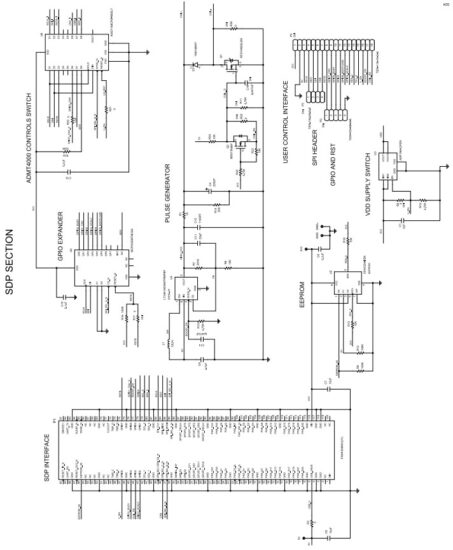 ANALOG DEVICES ADMT4000 True Power On Multi Turn Position Sensor - EVAL-ADMT4000SD1Z, SDP Interface Section Schematic