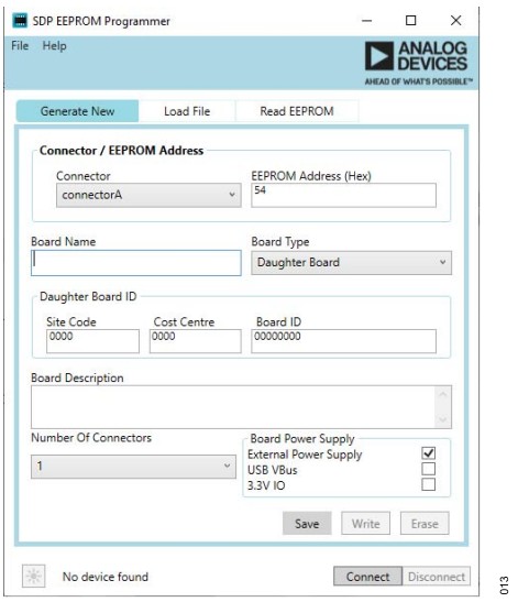 ANALOG DEVICES ADMT4000 True Power On Multi Turn Position Sensor - SDP EEPROM Configuration Utility