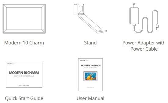 DRAGONTOUCH MODERN 10 CHARM Digital Photo Frame - overview 1