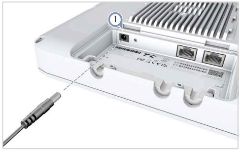 Edge-core EAP112 Wi-Fi 6 IoT Gateway User Guide - Connect AC Power Adapter