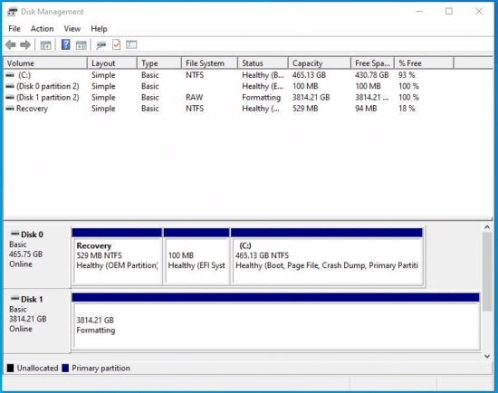 FIG 42 Right click at the “Unallocated” section of the disk and create a new simple volume..jpg