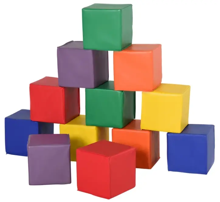 HOMCOM-3D0-003-PU-Soft-Stacking-Blocks-Multi-Colour-FEATURED
