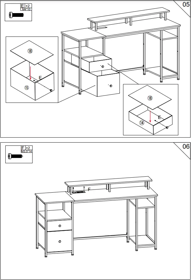 HOMCOM-IN240300024V01-GL-Reversible-Computer-Desk-with-LED-Light-fig- (6)