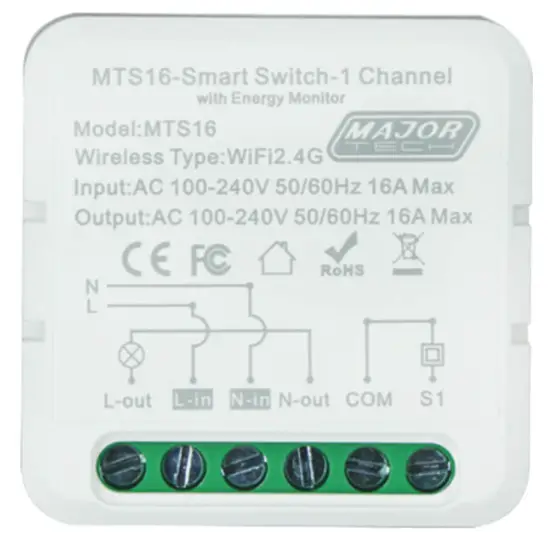 MAJOR TECH MTS16 Smart Switch Module