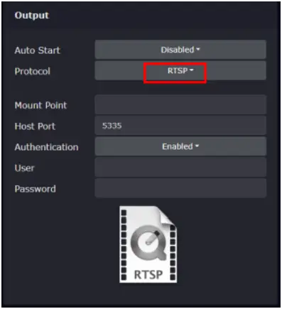 Osprey 4K SC UHD SC Rugged Variants - Transport Protocols RTSP