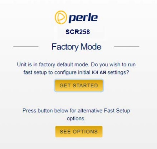Perle SRC226 Hardware Data Control in Device Servers - WebManager