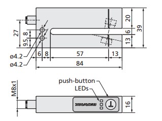microsonic esf-1-CF-A Ultrasonic Label and Splice Sensor - Technical Data 1