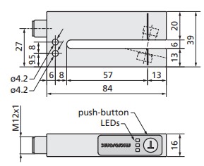 microsonic esf-1-CF-A Ultrasonic Label and Splice Sensor - Technical Data 2