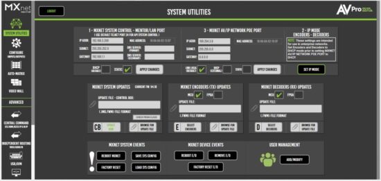 AVPro edge AC MXNET CBOx MXNet Control Box - MENTOR