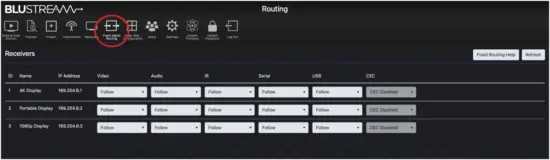 BLUSTREAM ACM200 Multicast Advanced Control Module - Fixed Signal Routing