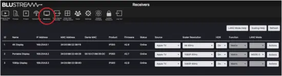 BLUSTREAM ACM200 Multicast Advanced Control Module - Receivers