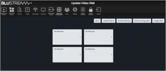 BLUSTREAM ACM200 Multicast Advanced Control Module - Video Wall Configuration 3