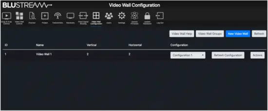 BLUSTREAM ACM200 Multicast Advanced Control Module - Video Wall Configuration 4