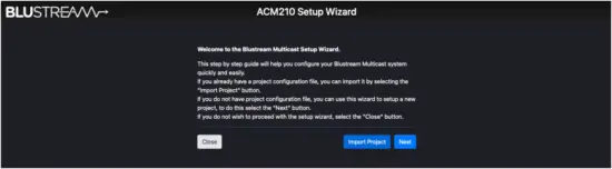 BLUSTREAM ACM200 Multicast Advanced Control Module - Wizard
